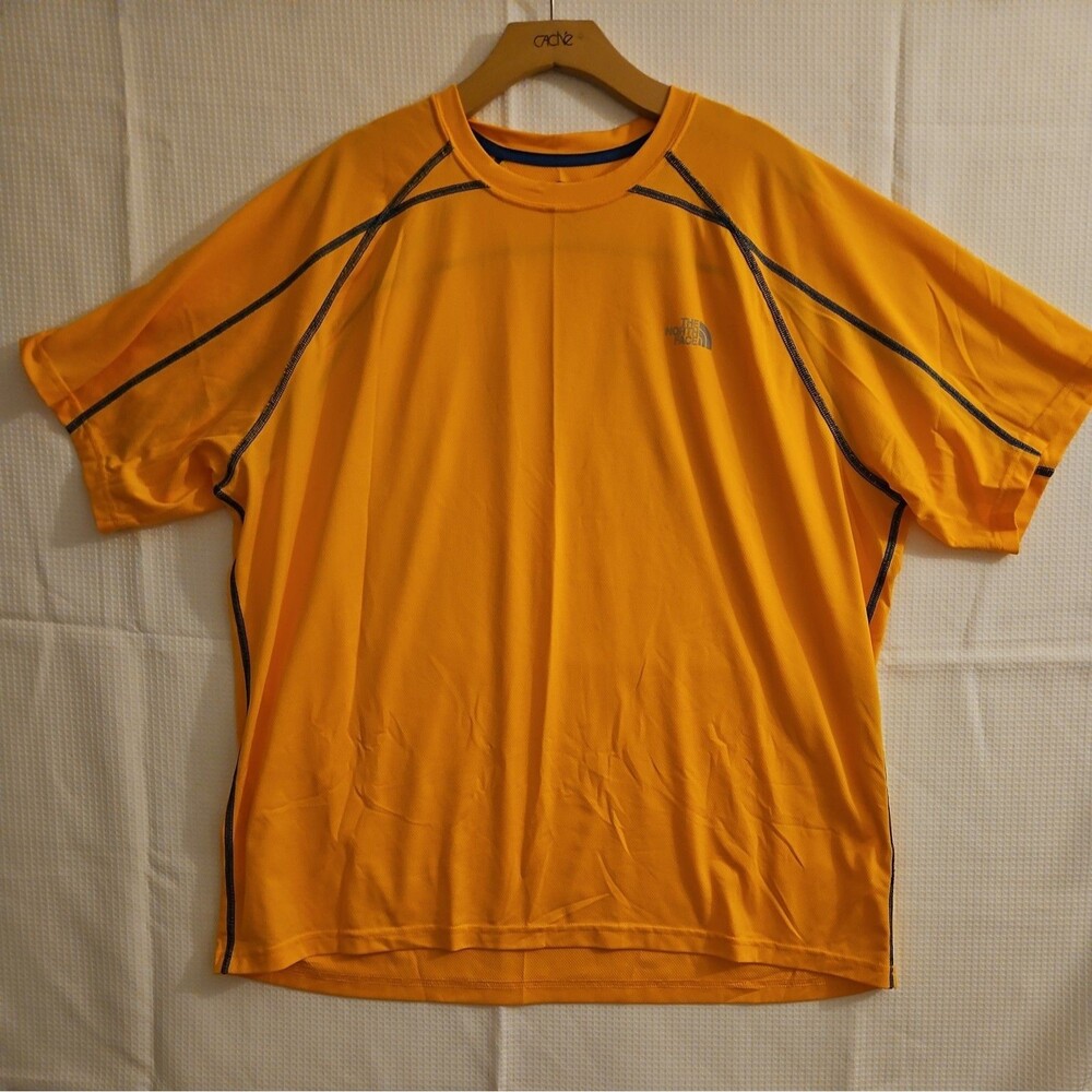 The North Face FlashDry Shirt Men’s 2XL Dark Yellow Short Sleeve Athletic